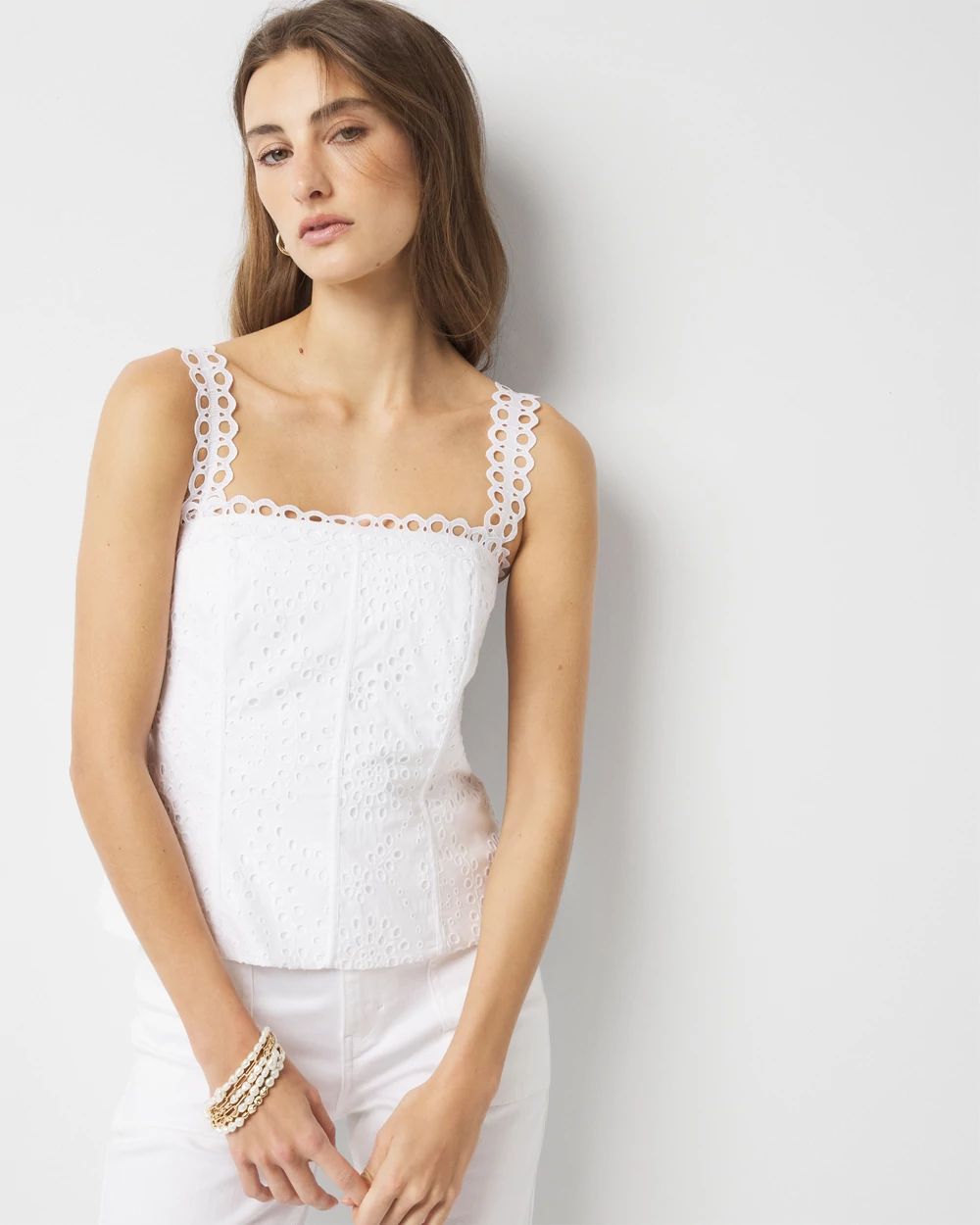 Petite Eyelet Bustier | White House Black Market